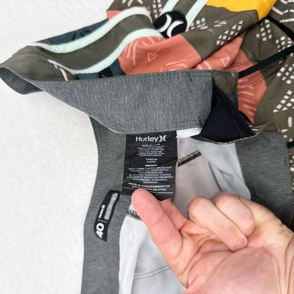 Hurley Board Shorts Men's Size 40 Phantom Native Aztec Hybrid Swim Suit Trunks‎ - Picture 6 of 8